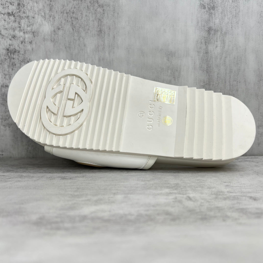 Gucci Slides "Cream-Gold"