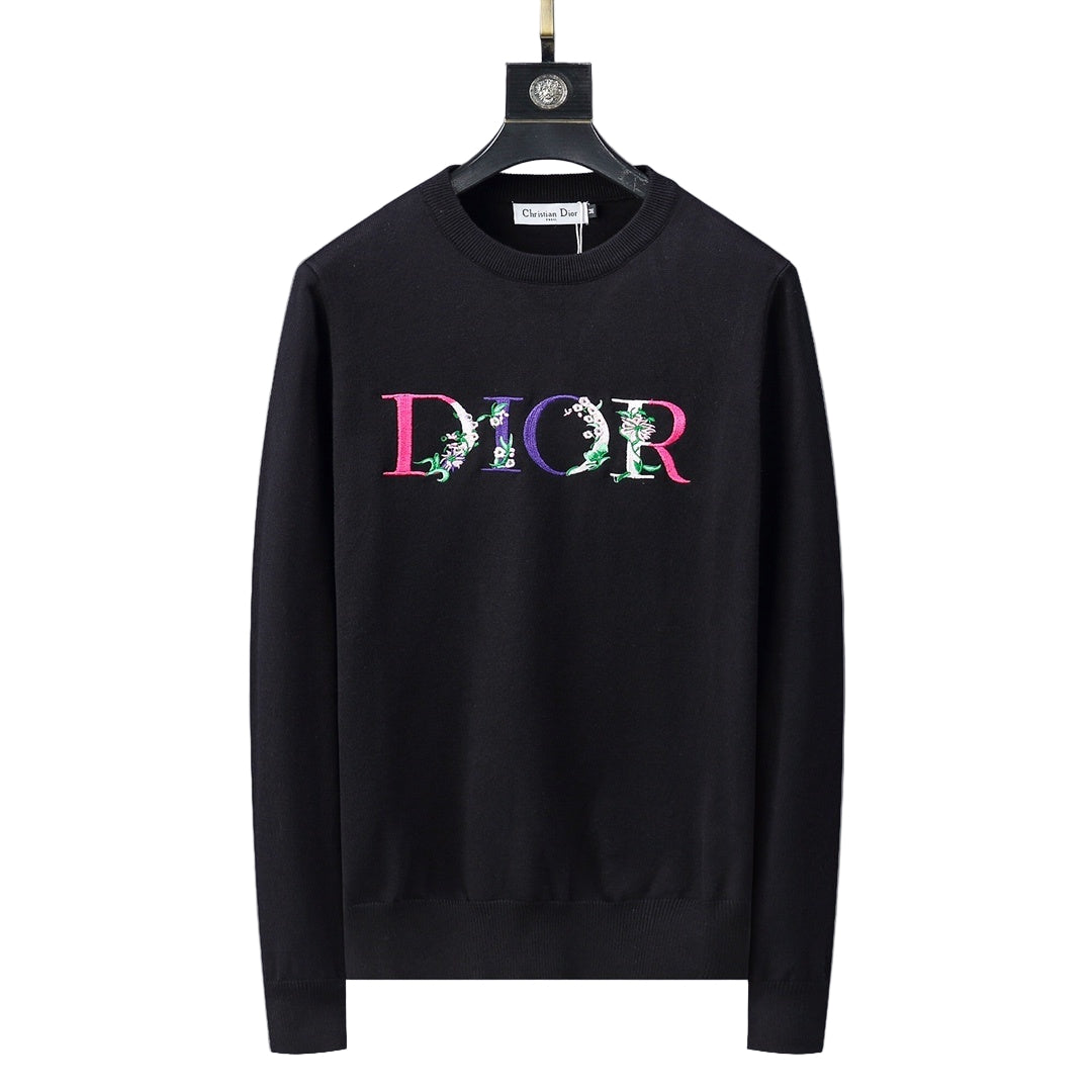Dior Floral Logo Sweater "Black"