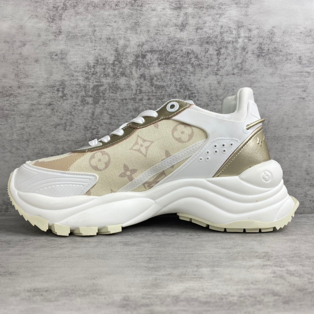 Louis Vuitton Run 55 "White-Gold-Beige"