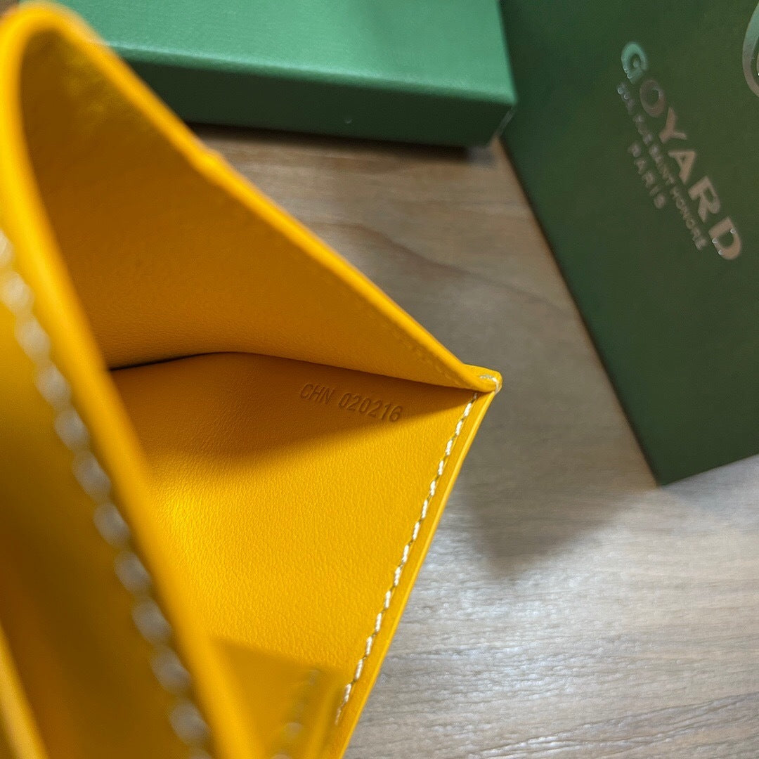 Goyard Saint-Pierre Card Wallet "Yellow"