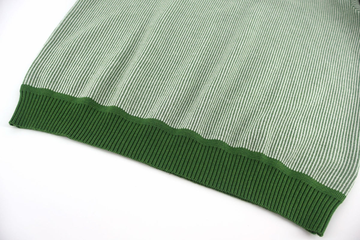 Moncler Leather Logo Cotton Sweater "Dark Green"