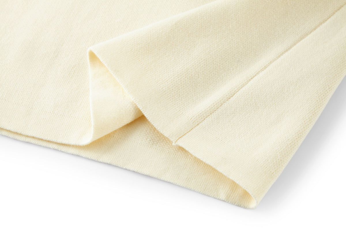 Loewe Anagram Pocket Sweater in Cotton Blend "Soft White"