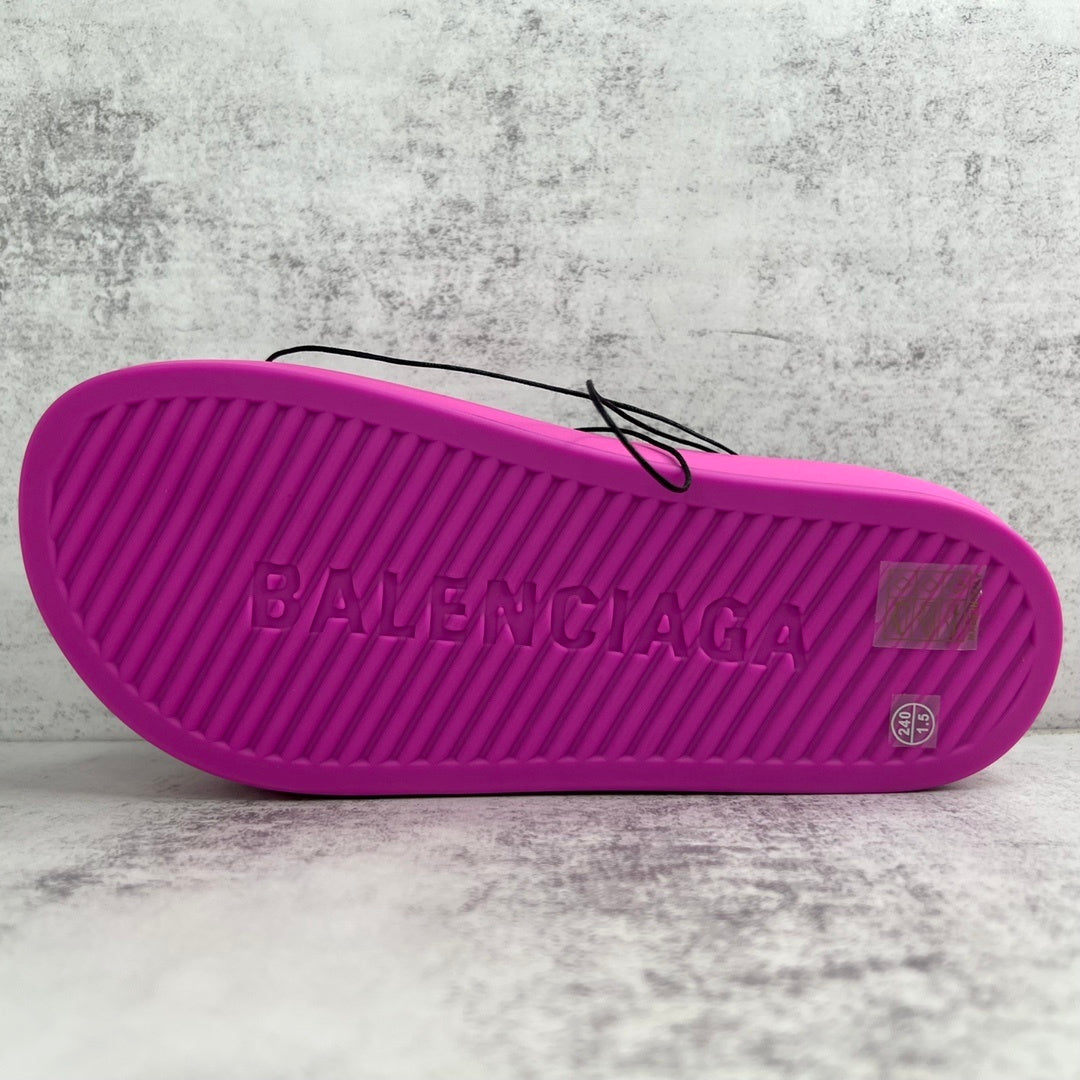 Balenciaga Chunky Slides "Magenta"