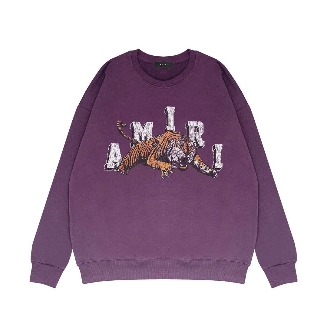 Amiri Vintage Tiger Sweatshirt "Purple"