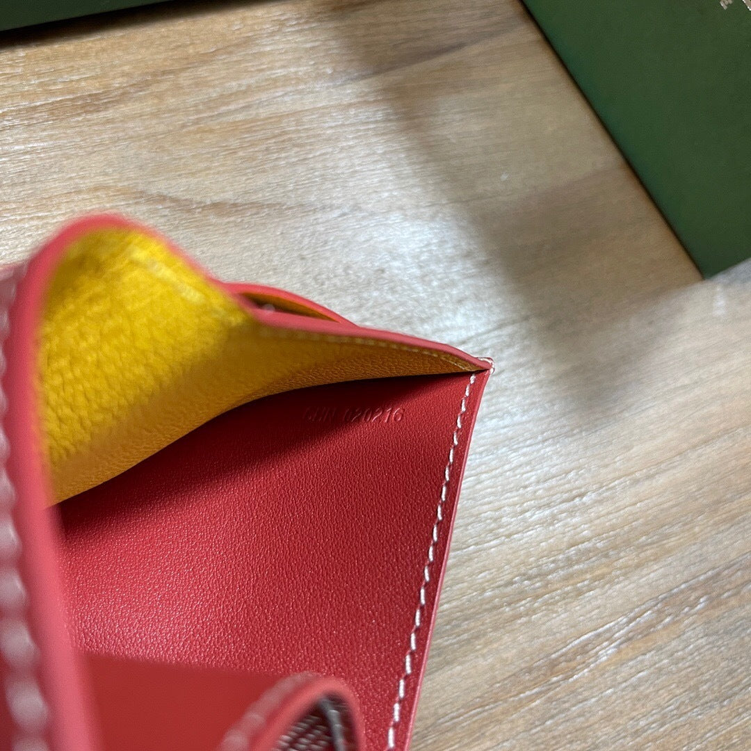 Goyard Saint-Pierre Card Wallet "Red"