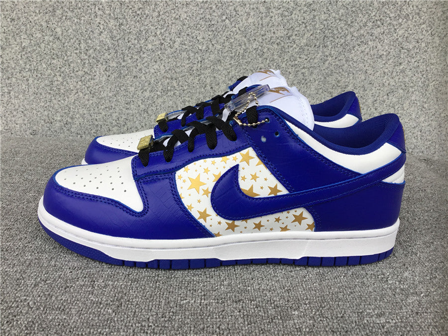 Supreme x Nike SB Dunk Low "Blue Stars"