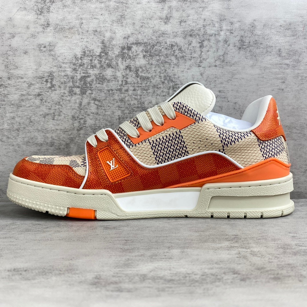 Louis Vuitton Trainers "White-Orange"