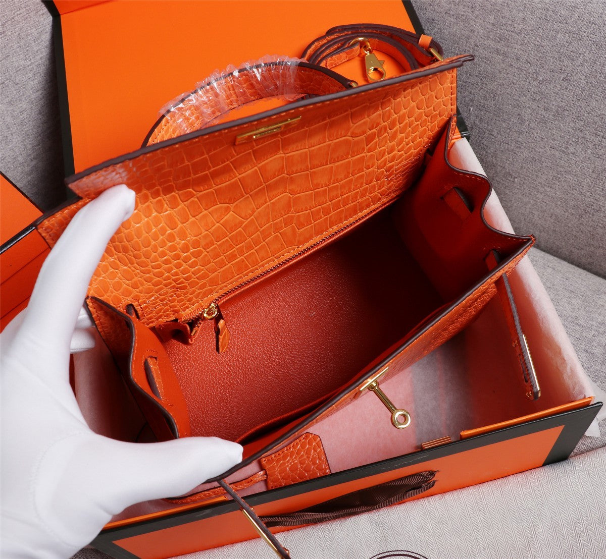 Hermès Aligator Leather Mini Kelly 25