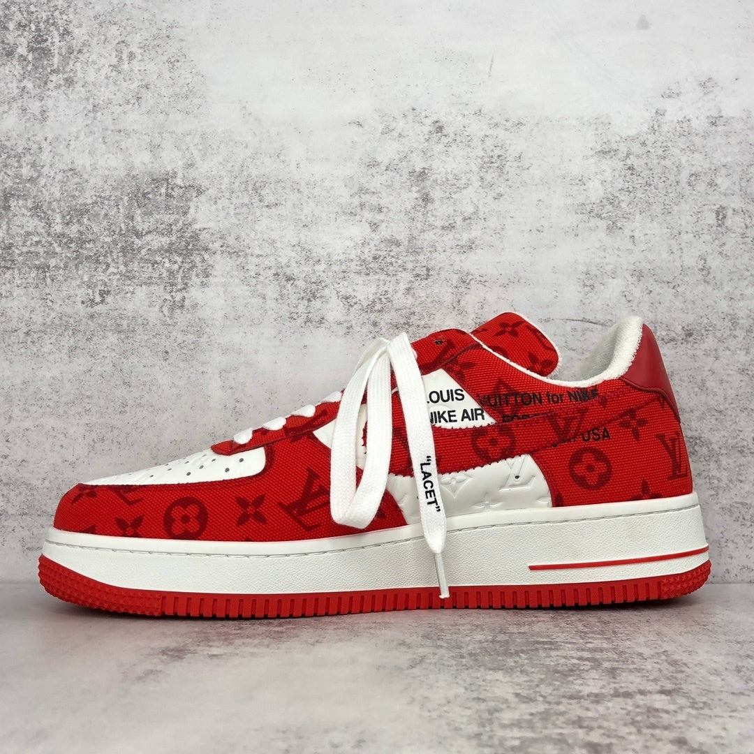 Louis Vuitton x Nike Air Force 1 "Red-White"