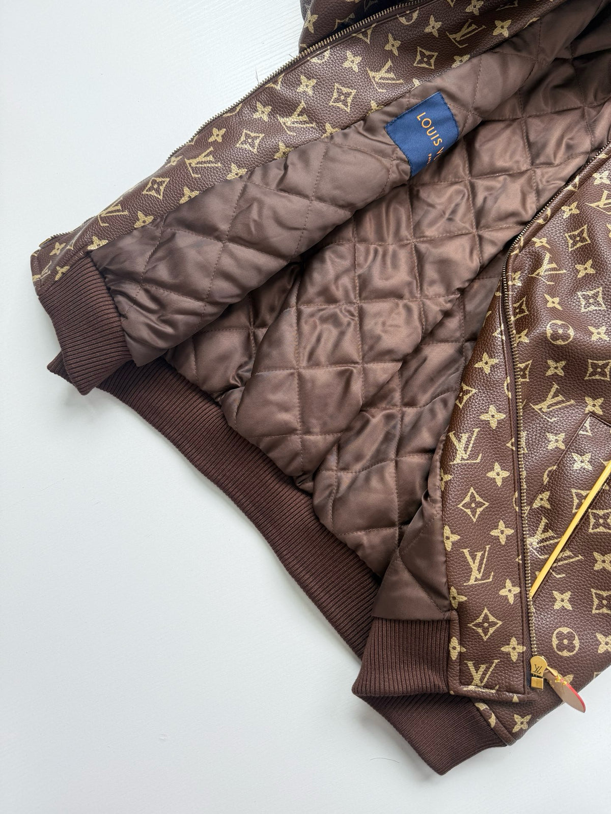 Louis Vuitton Monogram Padded Leather Blouson "Brown"