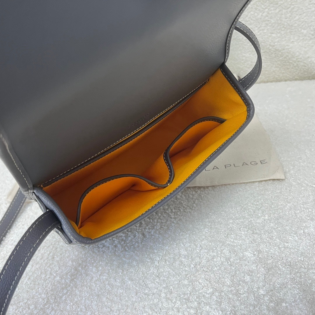 Goyard Belvedere PM Leather Handbag