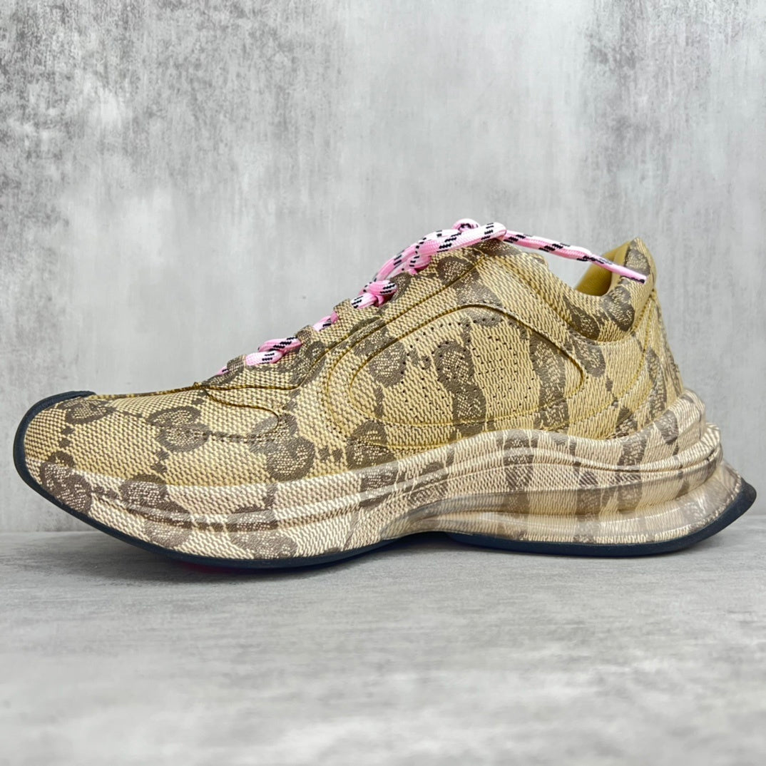 Gucci Run "Beige-Black Monogram"