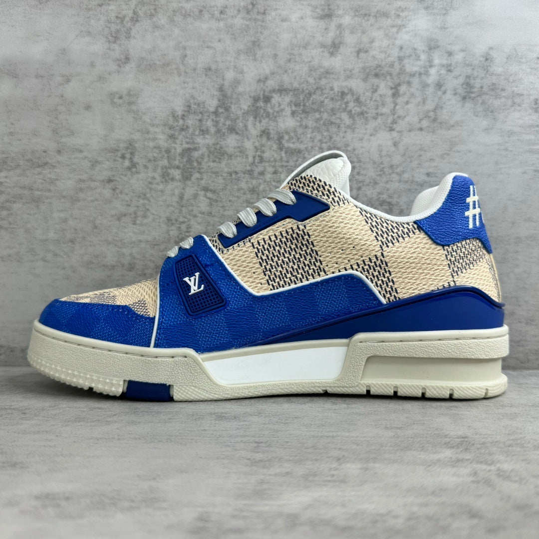 Louis Vuitton Trainers "White-Blue"