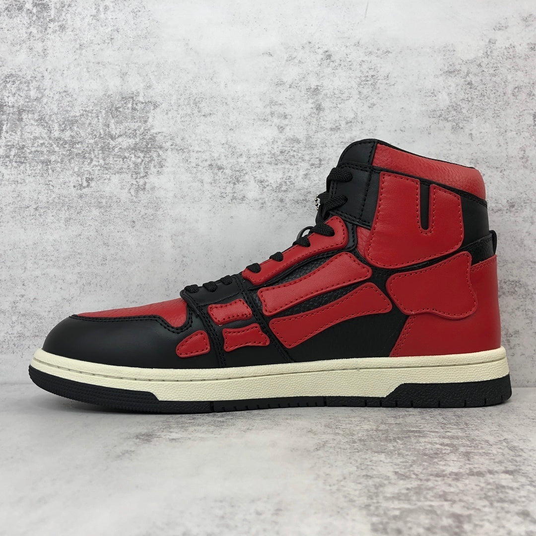 Amiri Skel Top High "Black-Red"