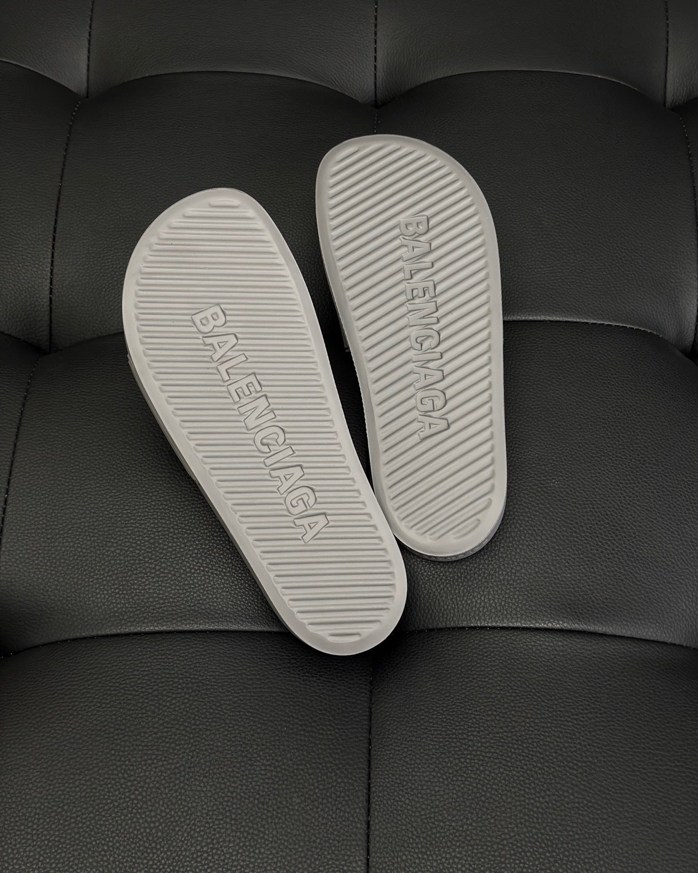 Balenciaga Pool Slides "Grey"