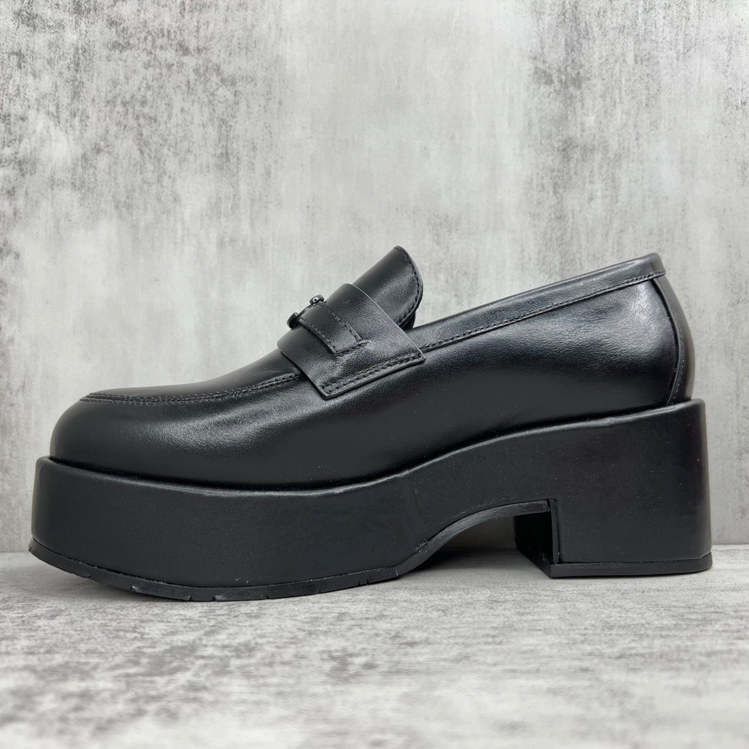 Chanel Leather Loafers "Black"