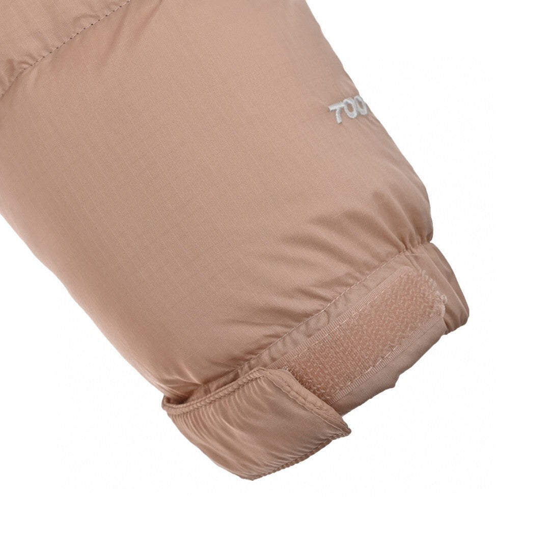 The North Face 700 Short Down Jacket "Peach Beige-Black"