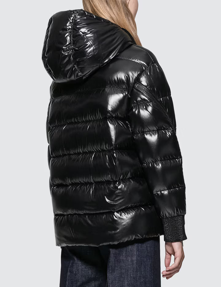 Moncler Zipped Sleeves Down Jacket "Black"