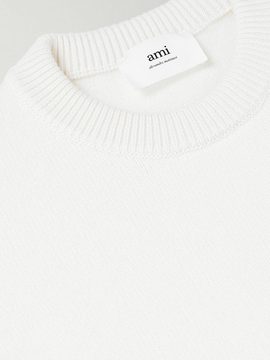 AMI Paris Ami De Coeur Sweater "White"