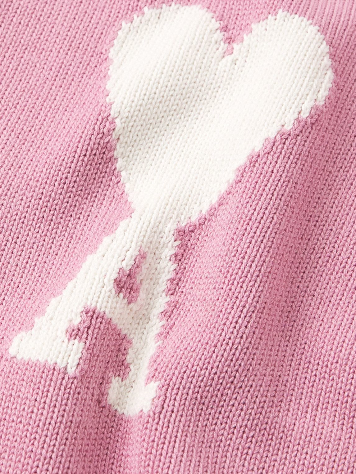 AMI Paris Ami De Coeur Cardigan "Pink"