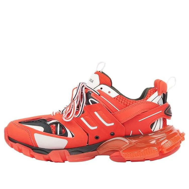 Balenciaga Track "Clear Sole Red"