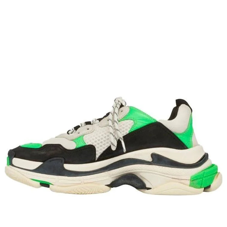 Balenciaga Triple S "White-Fluo Green"