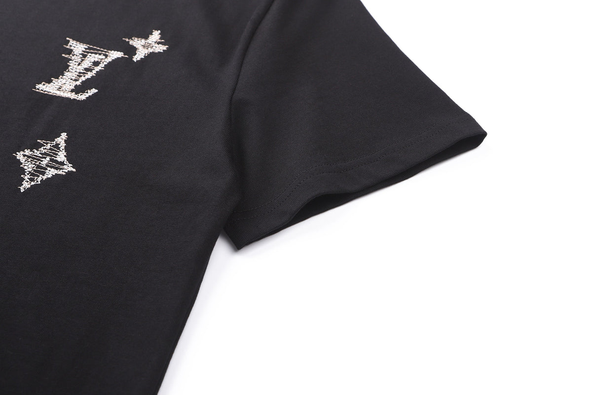 Louis Vuitton Embroidered Signature T-Shirt "Black"
