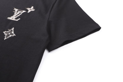 Louis Vuitton Embroidered Signature T-Shirt "Black"