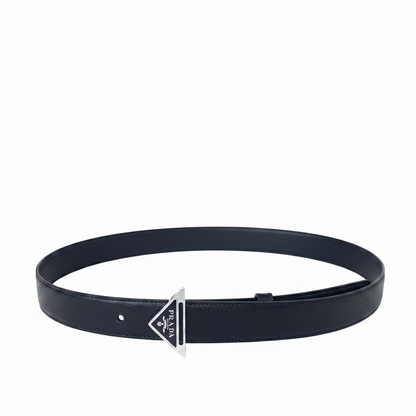 Prada 30mm Saffiano Leather Belt "Black"
