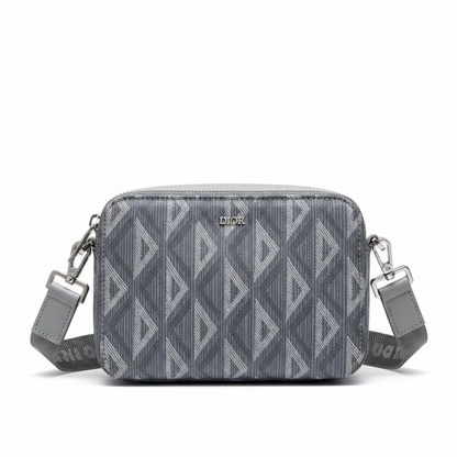 Dior CD Diamond Zipped Pouch with Strap