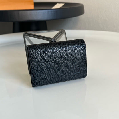Louis Vuitton Envelope Business Card Holder "Taiga Leather"