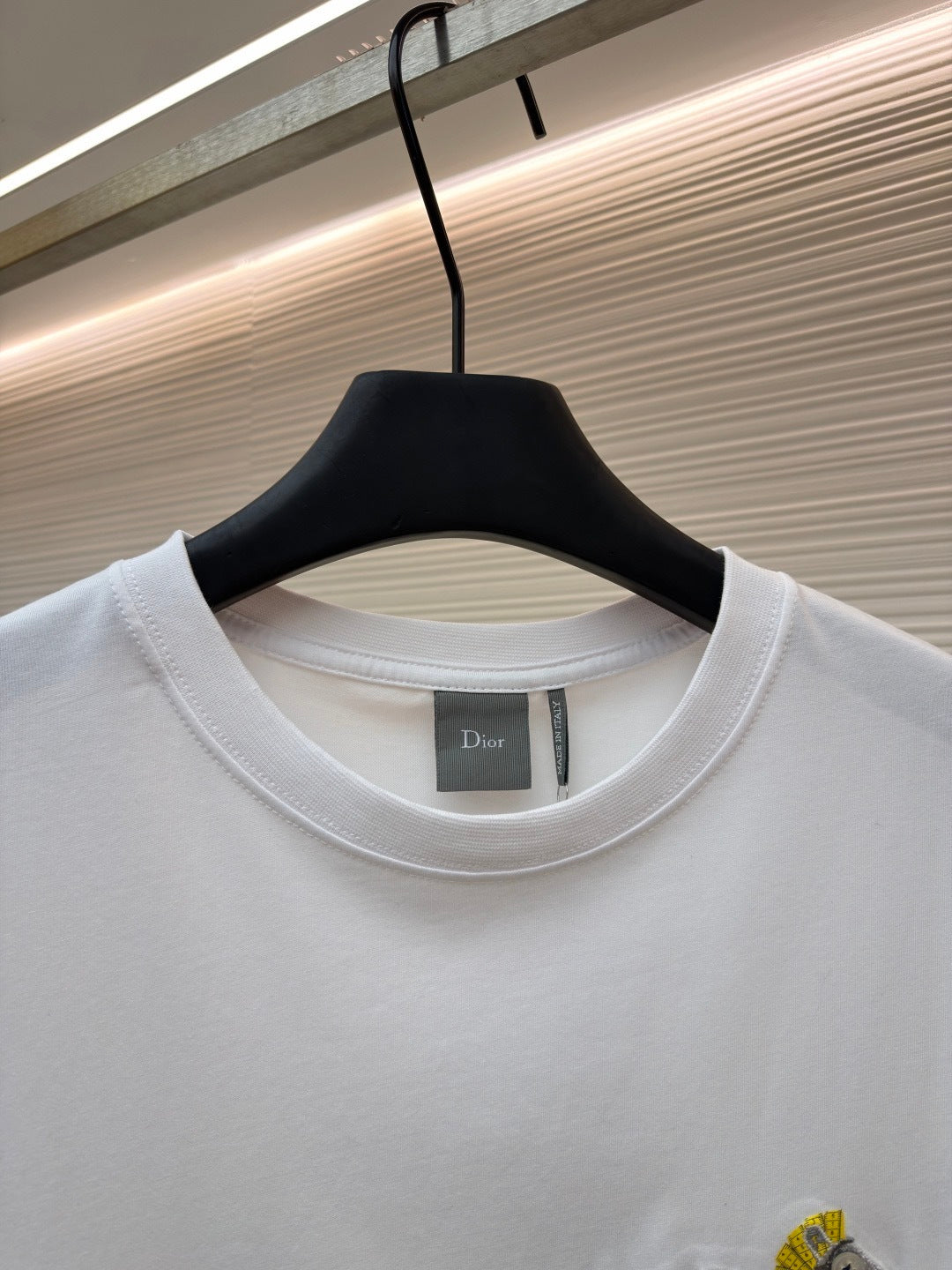 Dior T-Shirt with Horse Embroidery "White Cotton Jersey"