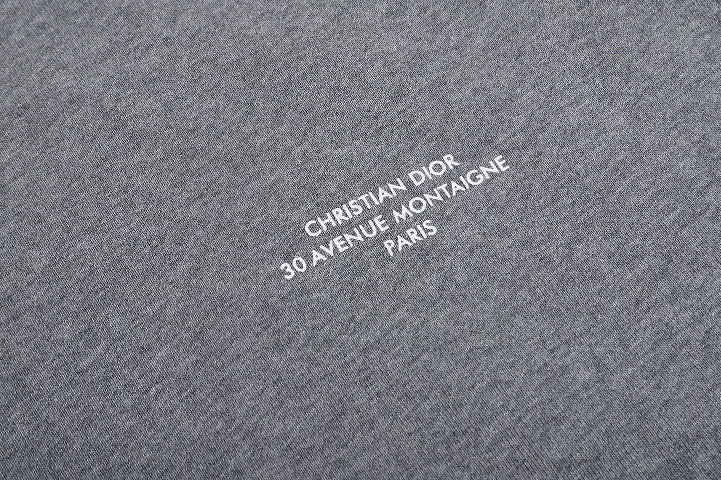 Dior Montaigne Sweatshirt "Gray Cotton Fleece"
