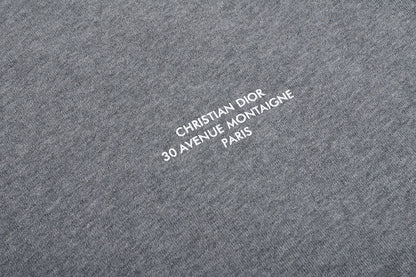 Dior Montaigne Sweatshirt "Gray Cotton Fleece"