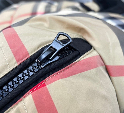 Burberry Check Cropped Down Jacket "Beige"