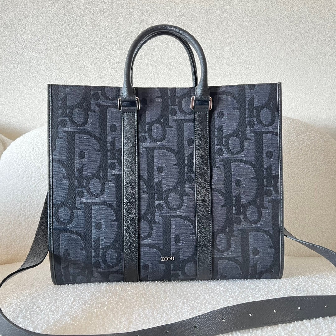 Dior Oblique Jacquard East-West Tote Bag