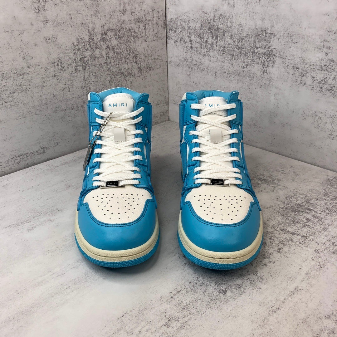 Amiri Skel Top High "White-Blue"
