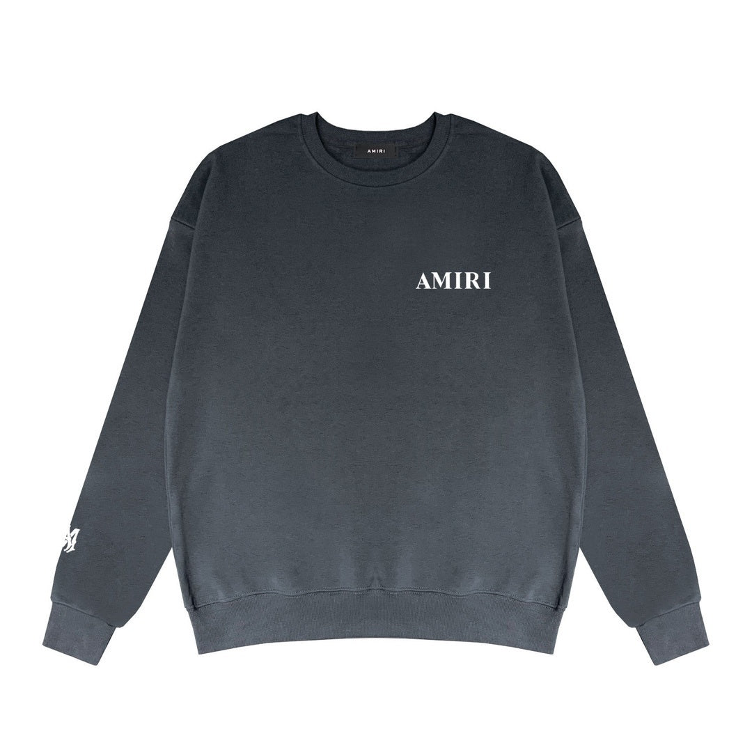 Amiri Core Logo Print Sweatshirt "Grey-White"