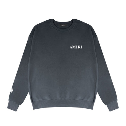 Amiri Core Logo Print Sweatshirt "Grey-White"