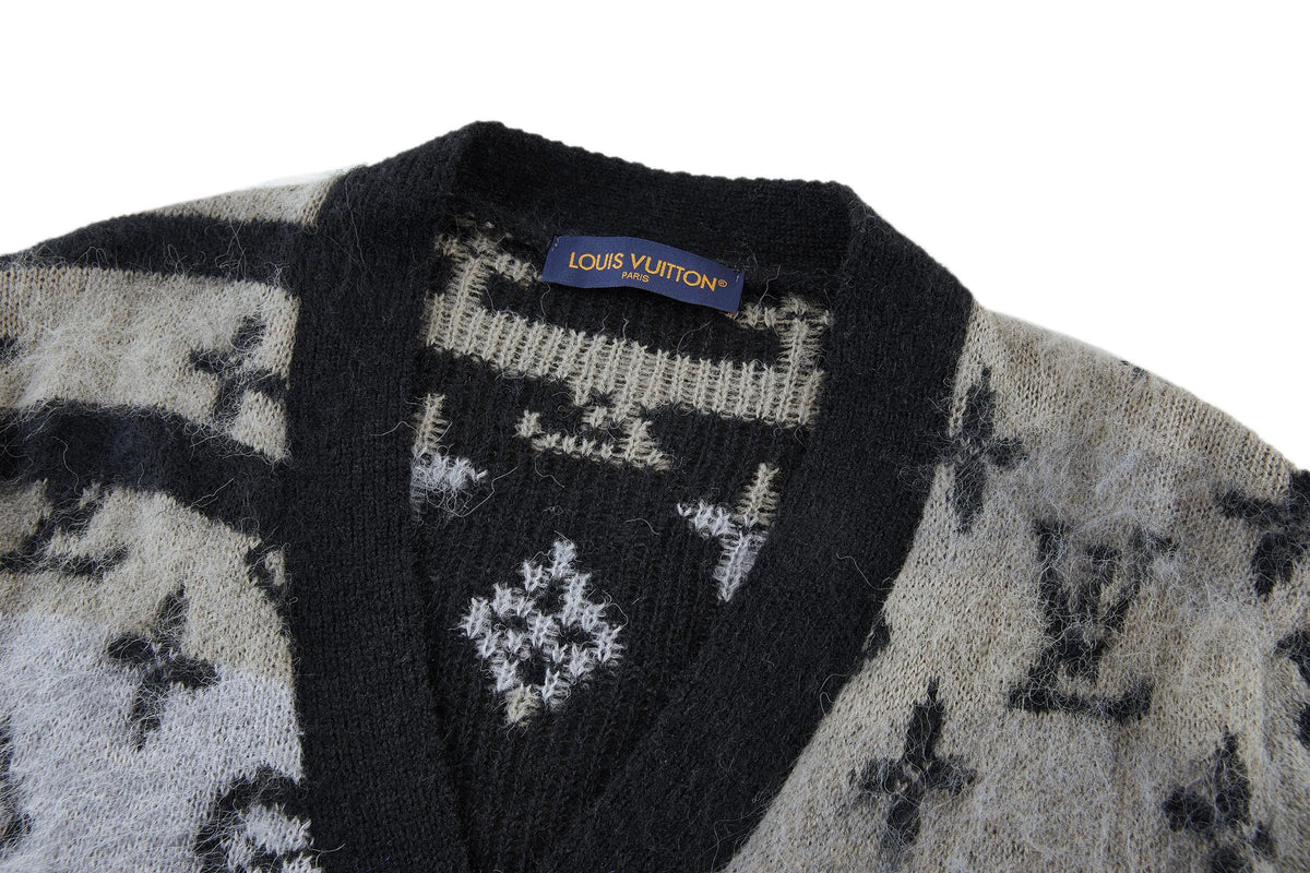 Louis Vuitton Monogram Mohair Cardigan "Blue"