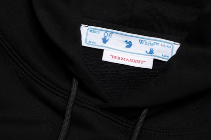 Off-White Paint Arrow Slim Hoodie "Black"