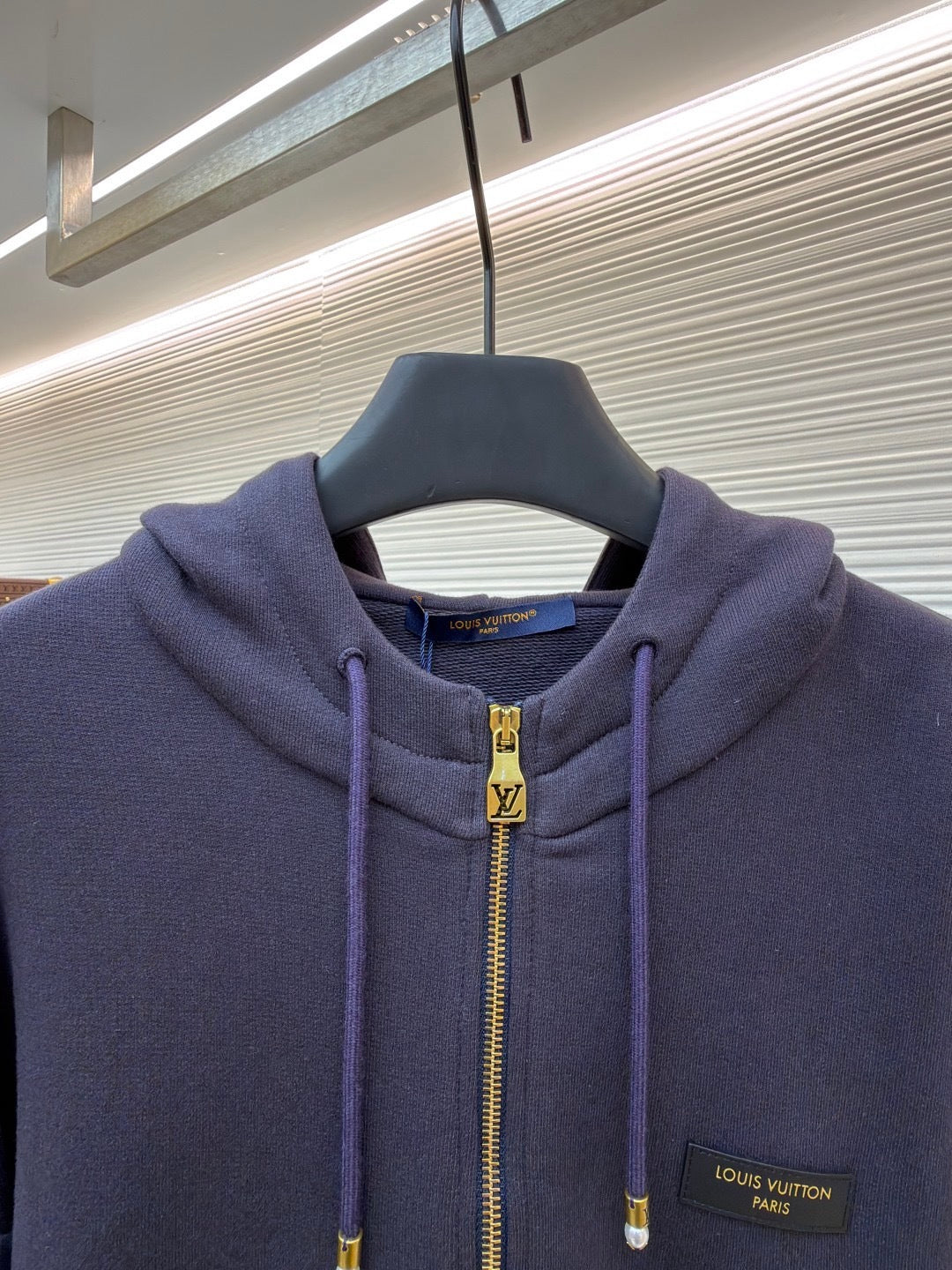 Louis Vuitton Vintage Zipped Hooded Blouson "Purple Indigo"