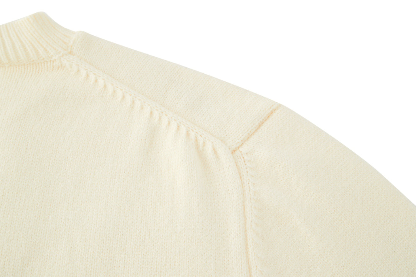 Prada Embroidered Logo Sweater "Cream"