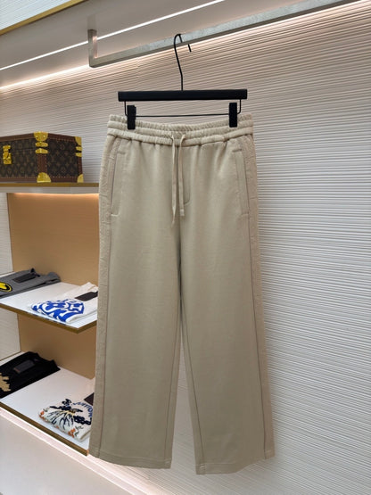 Dior Oblique Track Pants "Beige Cotton-Blend Jersey"