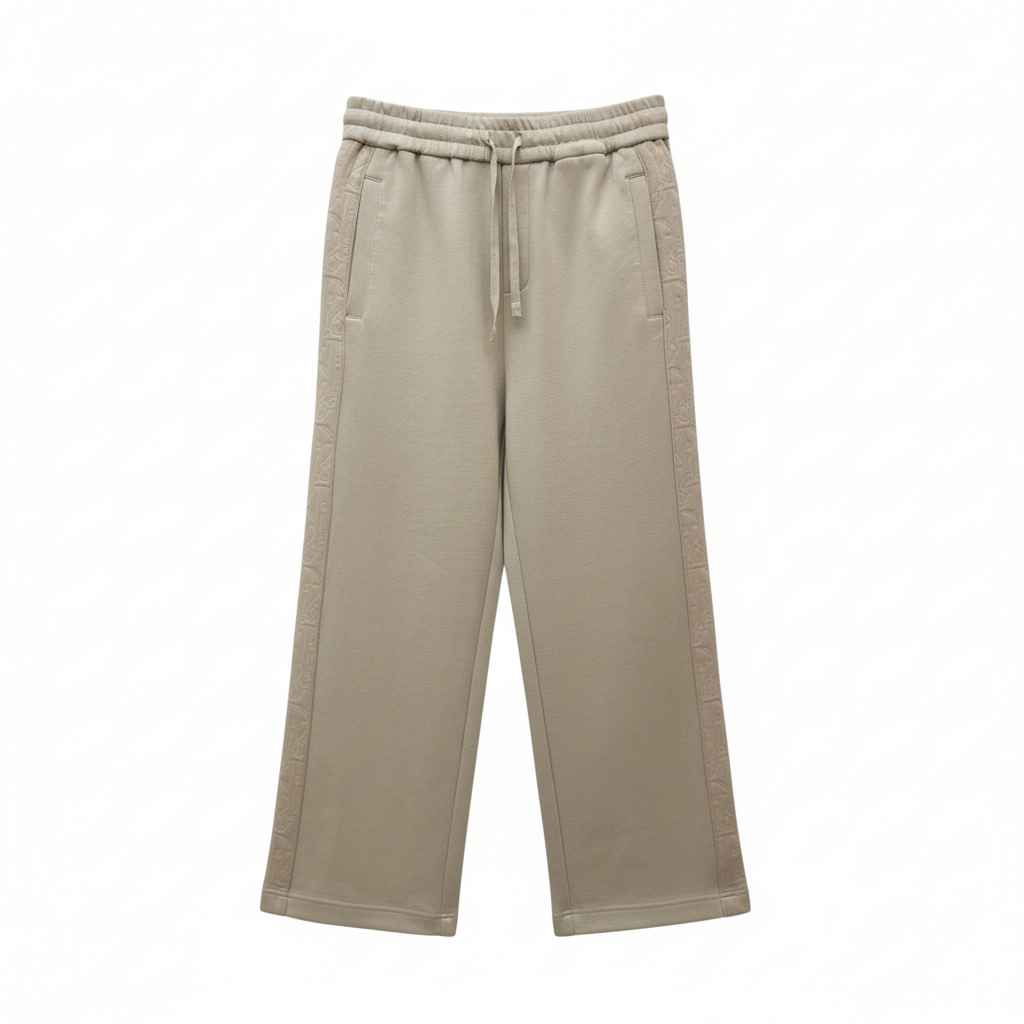 Dior Oblique Track Pants "Beige Cotton-Blend Jersey"