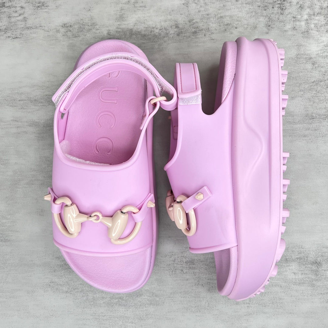 Gucci Horsebit Sandals "Lavander-Cream"