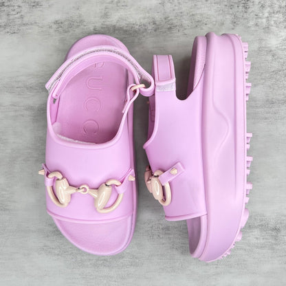 Gucci Horsebit Sandals "Lavander-Cream"