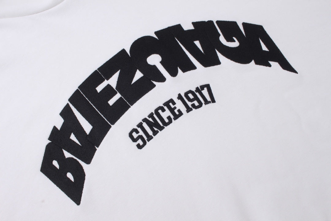 Balenciaga Round Backflip Hoodie "White-Black"