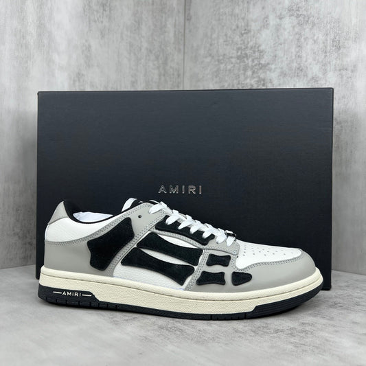 Amiri Skel Top Low "White-Grey-Black"