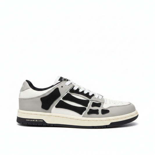 Amiri Skel Top Low "White-Grey-Black"